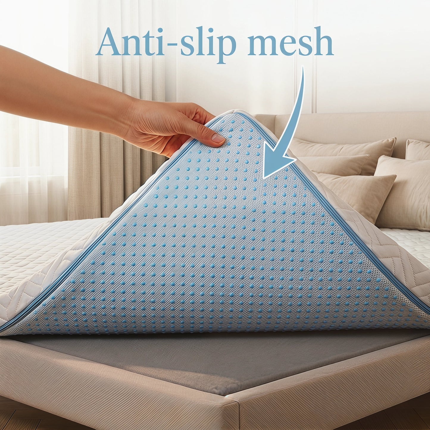 3 inch Gel Memory Foam Mattress Topper with Removable & Washable Cover for Cooling Sleep,Pressure Relief ,Non-Slip Design,CertiPUR-US Certified - Twin XL