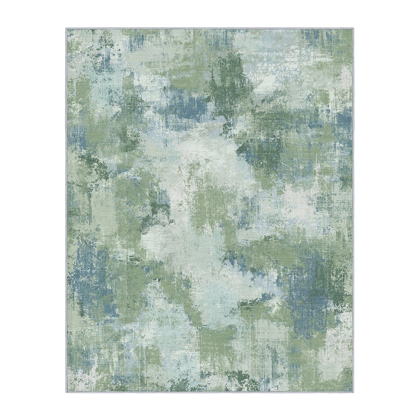 CHITOOMA 9'x12' Area Rugs for Living Room, Machine Washable Abstract Distressed Rugs Indoor Neutral Carpet Rugs for Bedroom Dining Room Office with Non-Slip Backing, Stain Resistant Non-Shed
