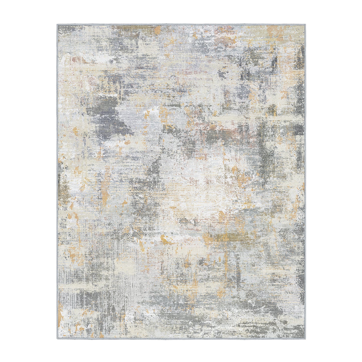 CHITOOMA 5'x7' Area Rugs for Living Room, Machine Washable Rugs for Bedroom Dining Room Dorm Office with Non-Slip Backing, Stain Resistant Non-Shed Carpet