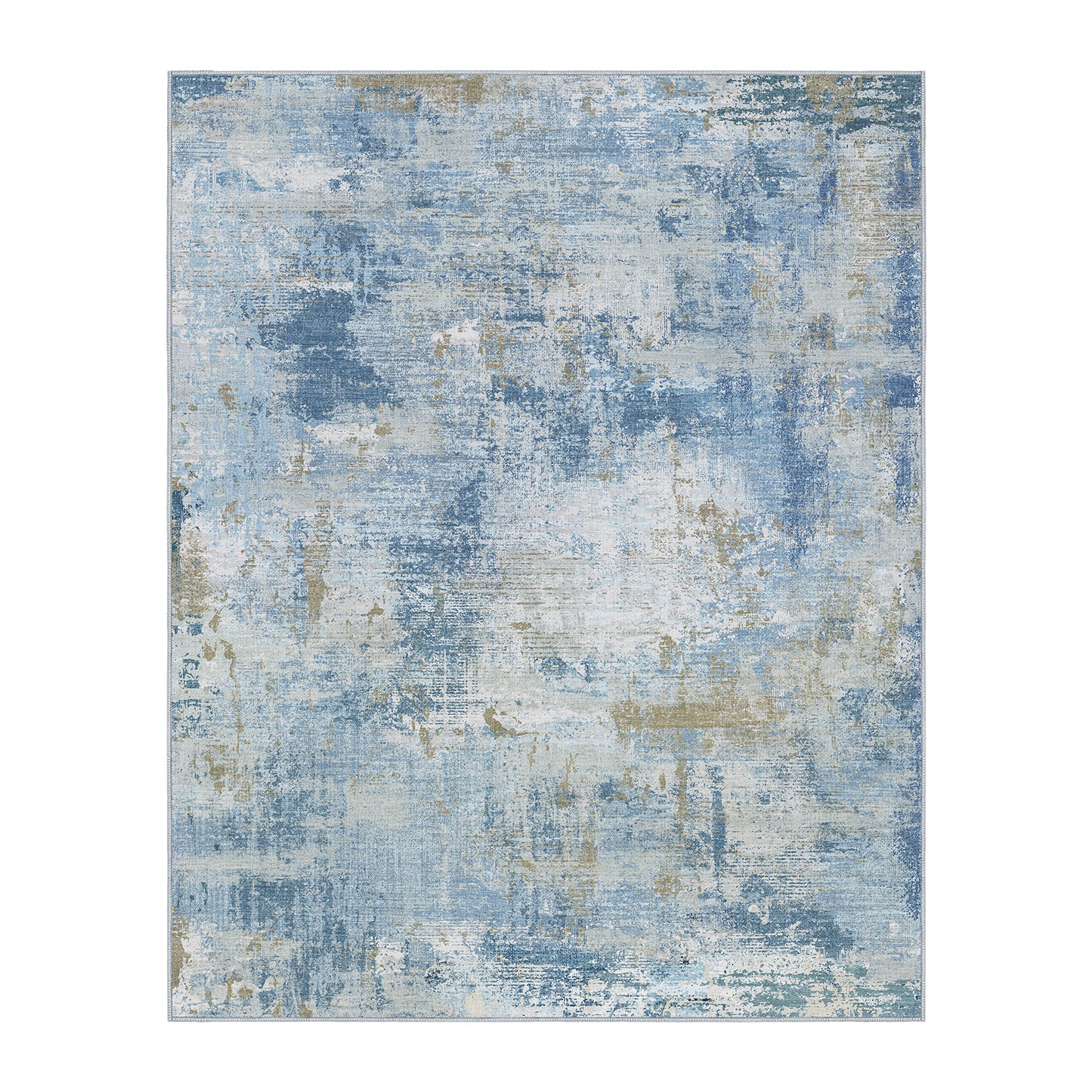 CHITOOMA 8'x10' Area Rugs for Living Room, Machine Washable Rugs for Bedroom Dining Room Dorm Office with Non-Slip Backing, Stain Resistant Non-Shed Carpet