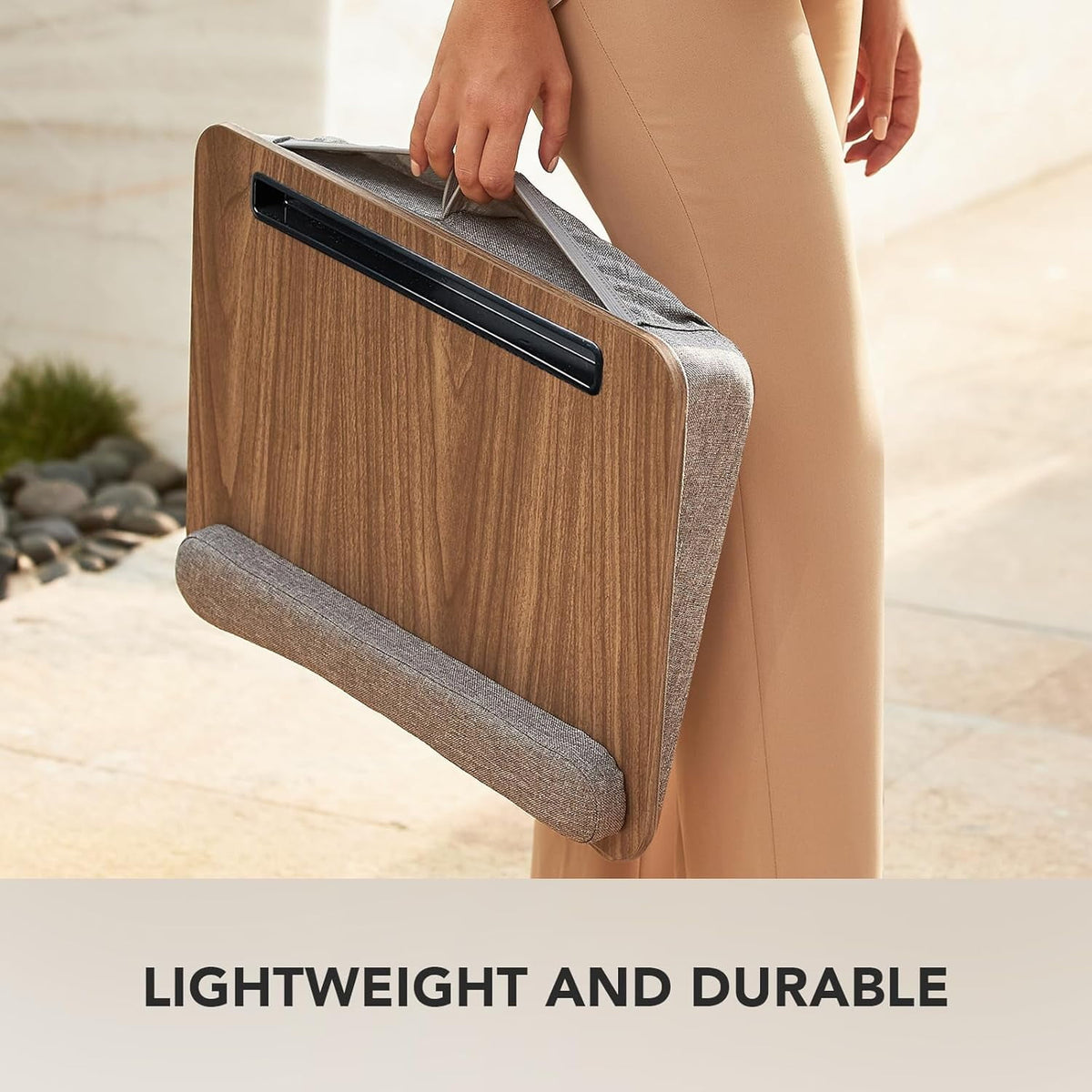 Laptop Lap Desk,Portable Lap Desk with Pillow Cushion,15.6 inch Laptop Desk for Home Office Students Use as Computer Laptop Stand, Book Tablet