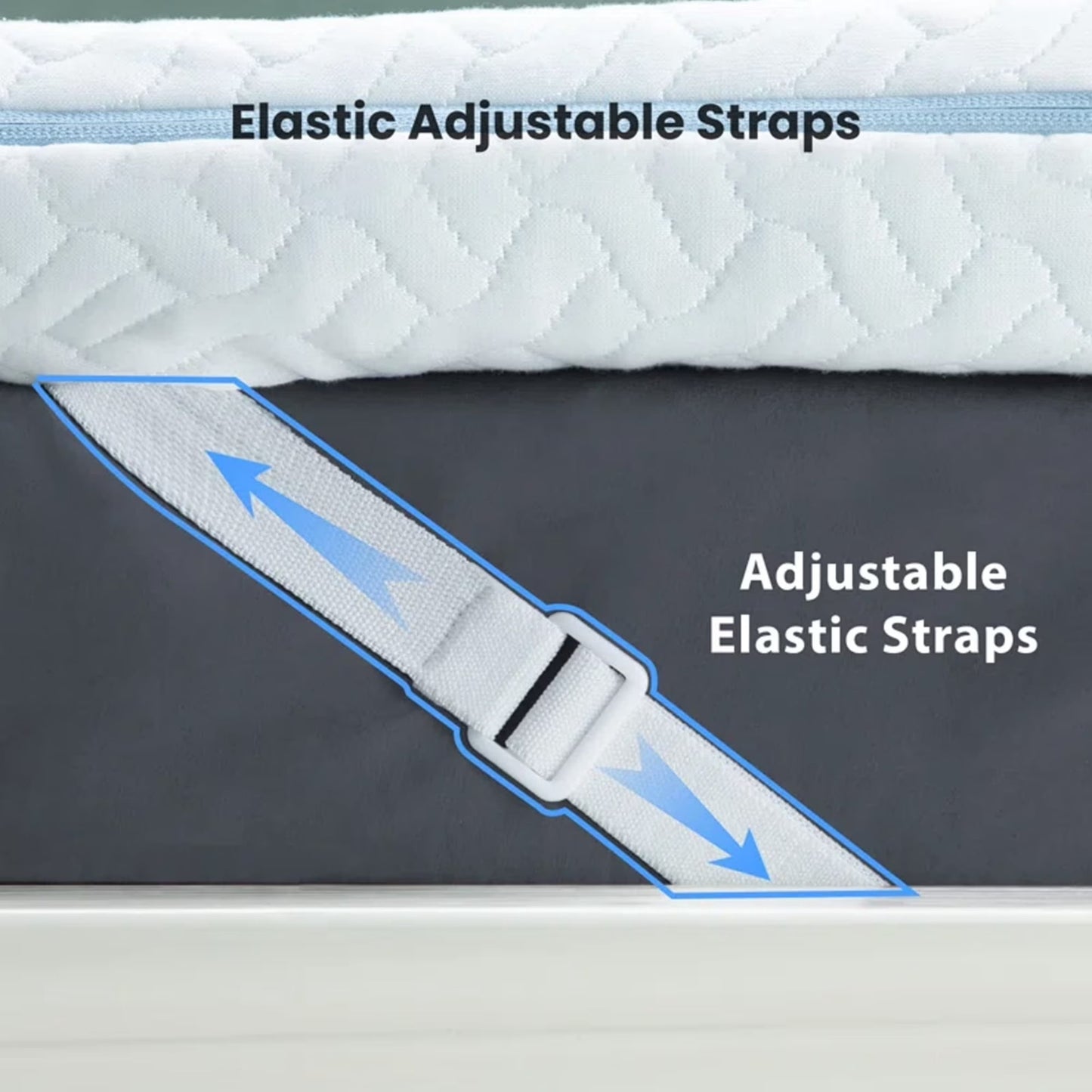 3 inch Gel Memory Foam Mattress Topper with Removable & Washable Cover for Cooling Sleep,Pressure Relief ,Non-Slip Design,CertiPUR-US Certified - Twin XL