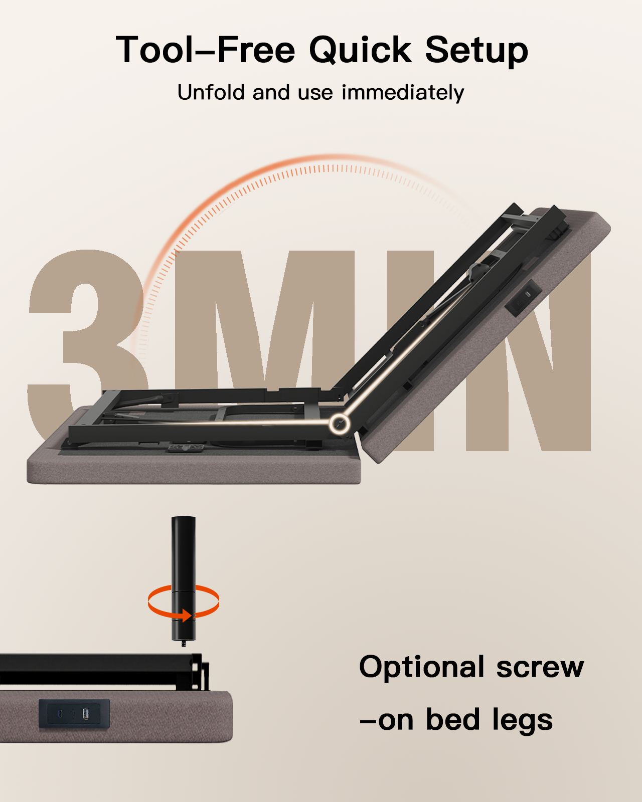 CHITOOMA Split King Adjustable Massage Bed Frame + 14" Gel Memory Foam Mattress, Zero-Clearance Electric Bed with Wireless Remote, Graphene Fabric Cover, Pressure Relief, Mattress in a Box