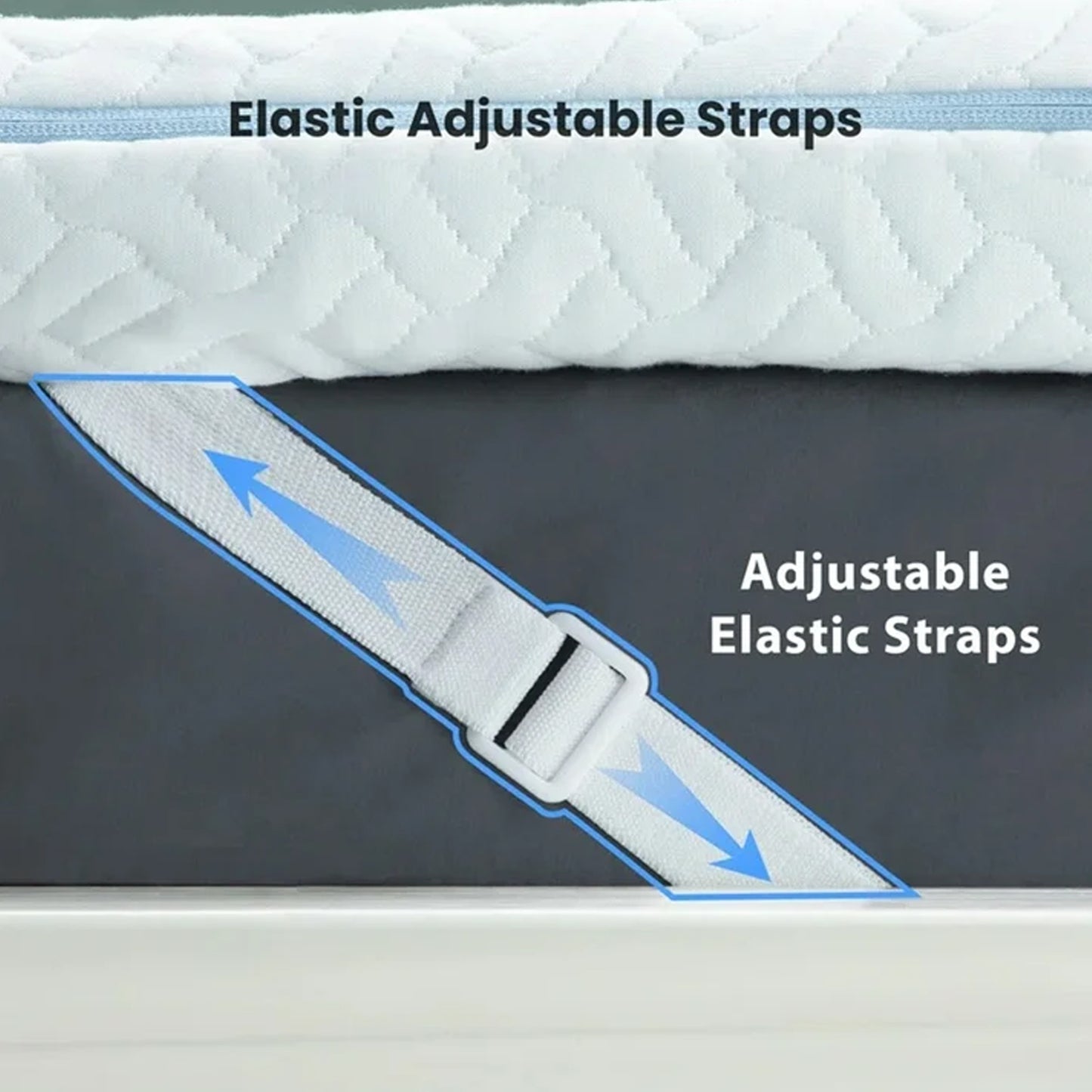 4 inch Non-Slip Design Gel Memory Foam Mattress Topper with Removable & Washable Cover for Cooling Sleep,Pressure Relief ,CertiPUR-US Certified - Twin