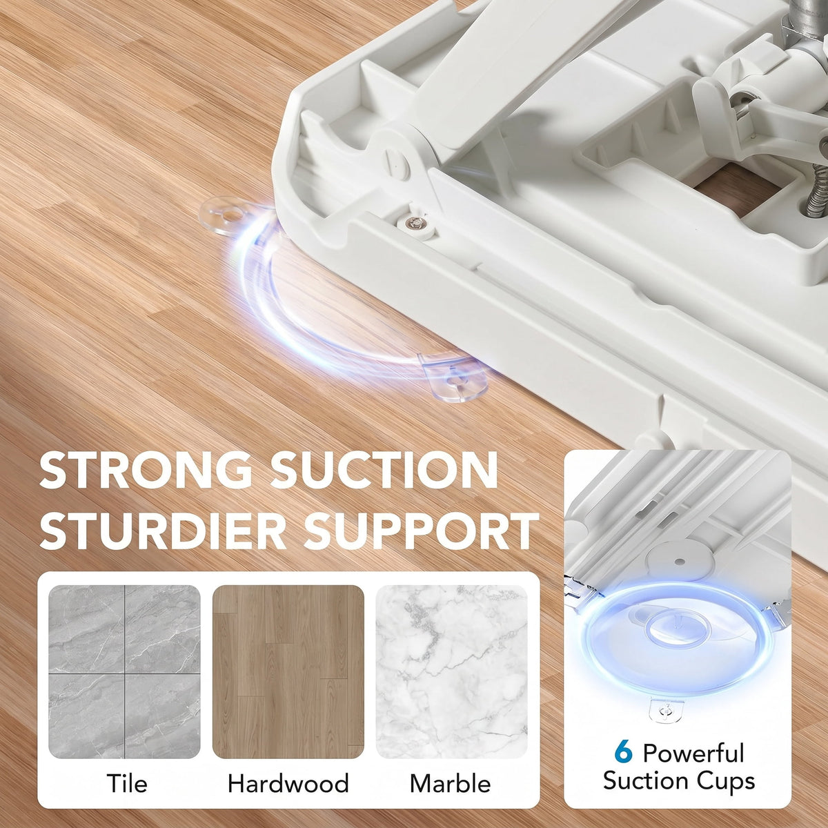 CHITOOMA Electric Chair Lift for Elderly,Floor Lift & IP68 Waterproof Bath Lift for Tub,308 lbs Capacity,Height Adjustable 2.3"-18.9",Chair Lift Assist Devices for Seniors & Disabled,White