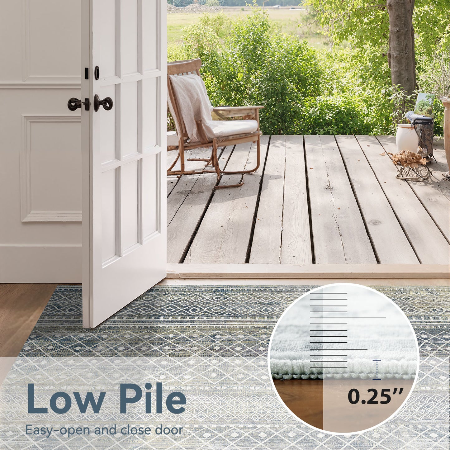 CHITOOMA 5'x7' Area Rugs for Living Room, Washable Rugs Boho Soft Geometric Bohemian Carpet Indoor Rug for Bedroom Dining Room Office Nonslip Foldable Rug