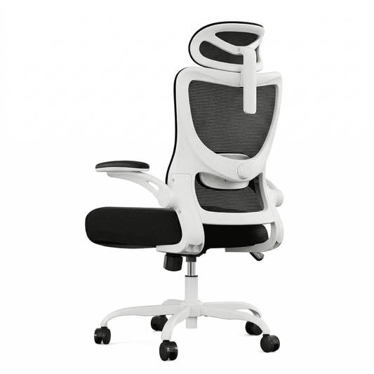 BESTERGO High Back Ergonomic Office Chair with Adjustable Lumbar Support, 2D Headrest, 3D Armrests, Mesh Swivel Desk Chair with Wheels, 300 lbs Capacity