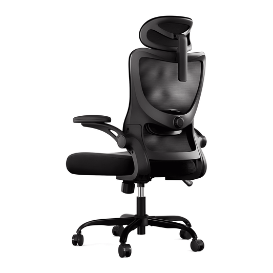 BESTERGO High Back Ergonomic Office Chair with Headrest and Adjustable Lumbar Support, Mesh Desk Chair with 3D Armrests, Reclining Computer Chair for Home Office, 300 lbs Capacity