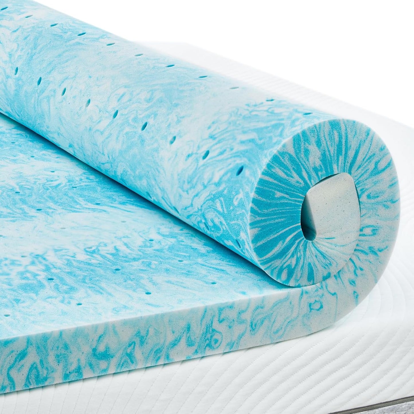CHITOOMA 3 Inch Twin XL Memory Foam Mattress Topper, Cooling Gel Infused Foam Mattress Topper for Pressure Relief& Enhanced Sleep Comfort, CertiPUR-US and Oeko-TEX Certification
