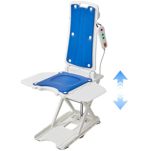CHITOOMA Electric Chair Lift,Portable Lift for Elderly Patients,308 lbs Capacity,IP68 Waterproof Bath Lift Chair,Fall Assist Devices to Lift Seniors from Floor,White