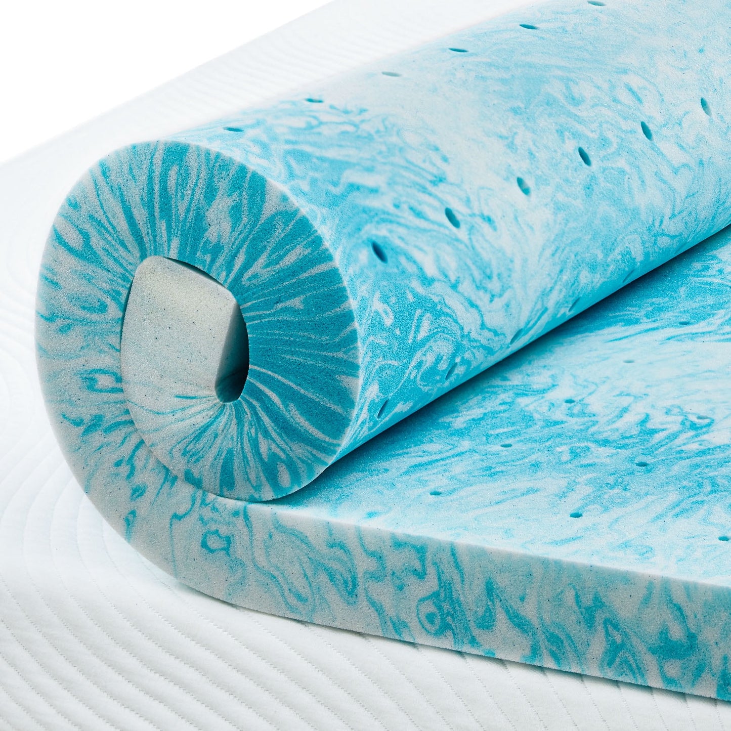 CHITOOMA 3 Inch King Memory Foam Mattress Topper, Cooling Gel Infused Foam Mattress Topper for Pressure Relief& Enhanced Sleep Comfort, CertiPUR-US and Oeko-TEX Certification