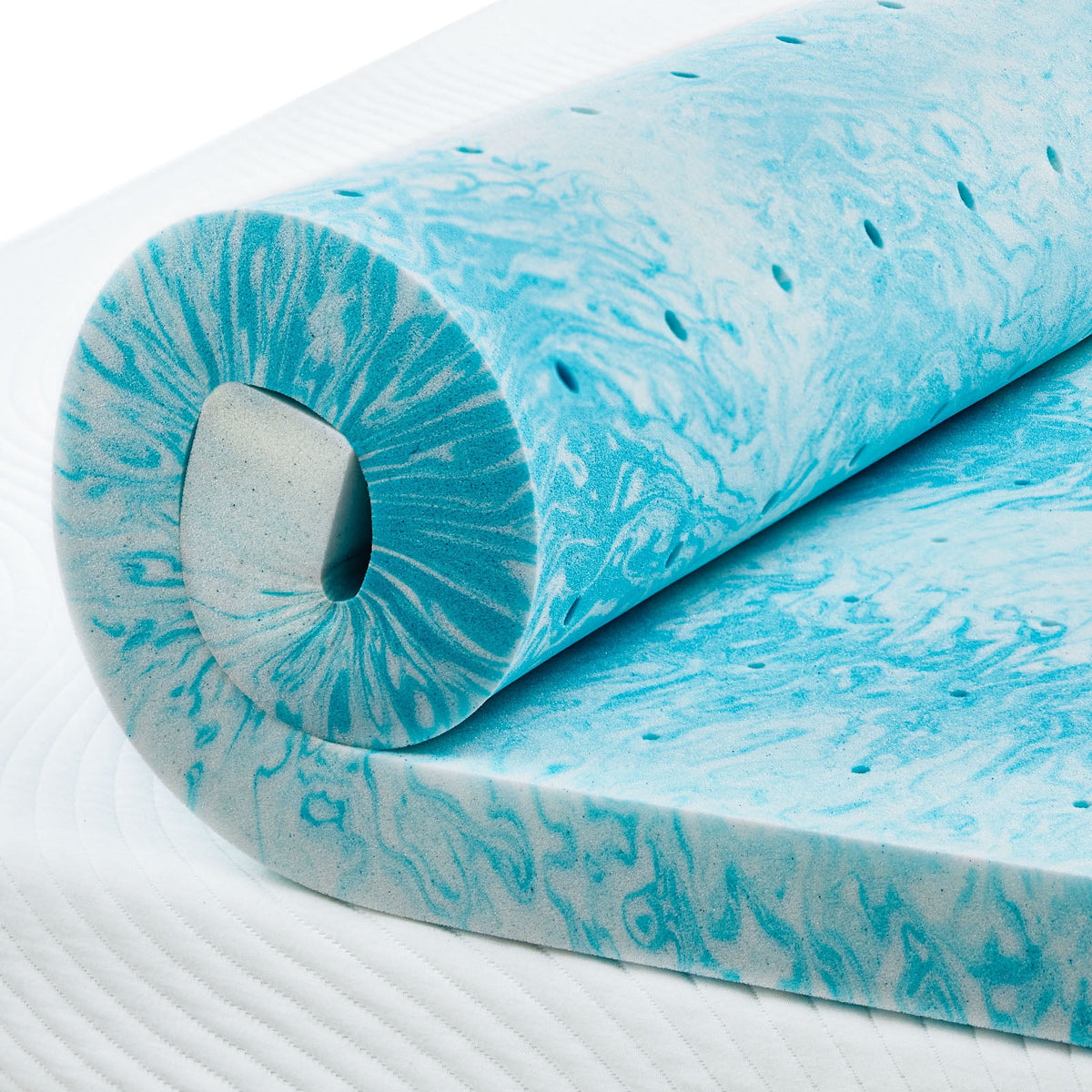CHITOOMA 2 Inch Twin Memory Foam Mattress Topper, Cooling Gel Infused Foam Mattress Topper for Pressure Relief& Enhanced Sleep Comfort, CertiPUR-US and Oeko-TEX Certification