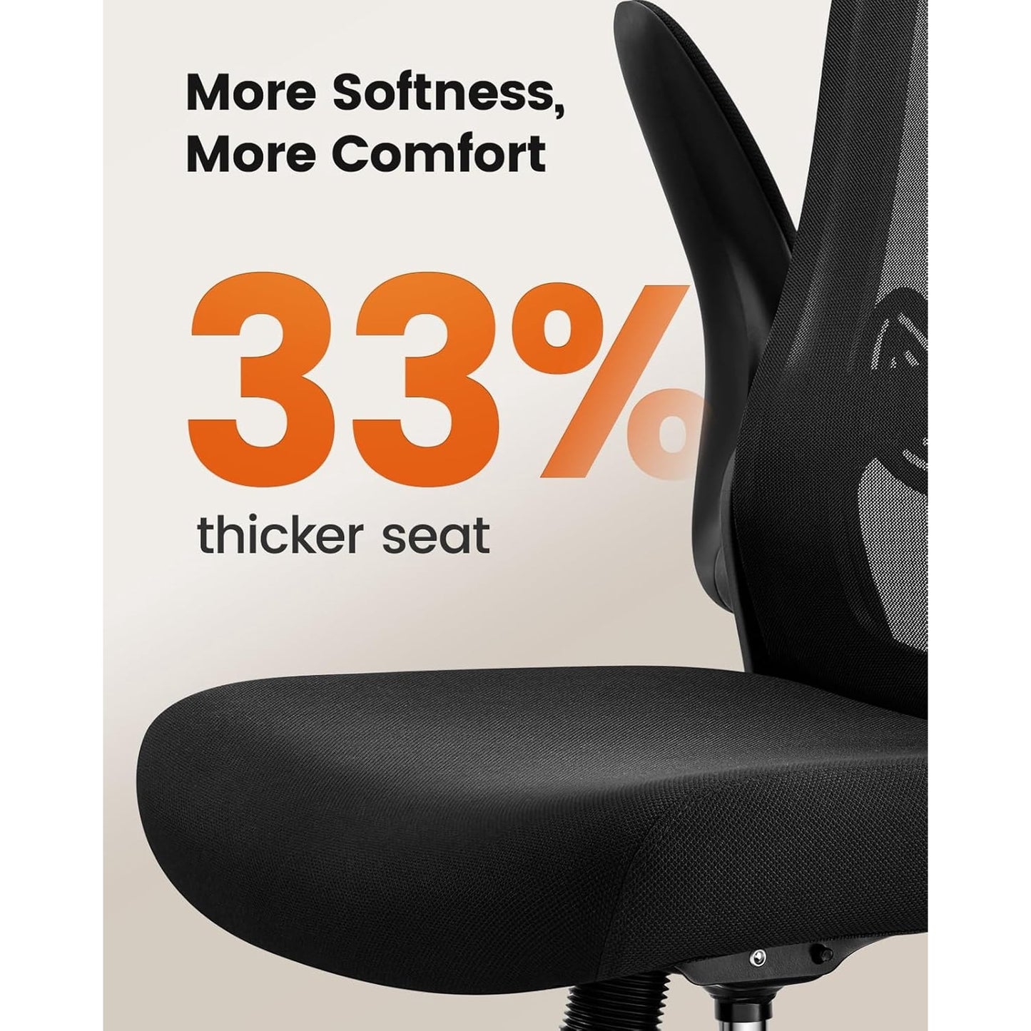 BESTERGO Tall Drafting Chair with Flip-Up Armrests, Adjustable Foot Ring, Ergonomic High Office Chair with Lumbar Support, Height-Adjustable Standing Desk Chair